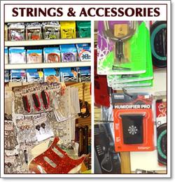 Guitar and bass strings, straps, capos, tunes and more for sale at Guitar Doctor